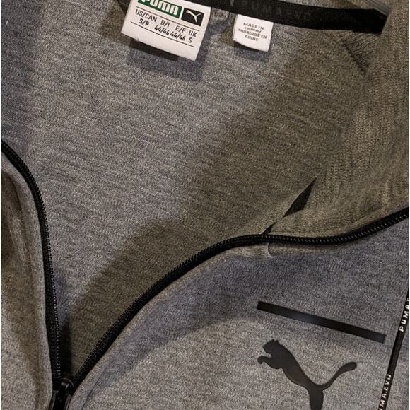 PUMA Evostripe Full Zip Up Hoodie Sweatshirt Drycell Gray Reflective Women's S - Picture 8 of 10